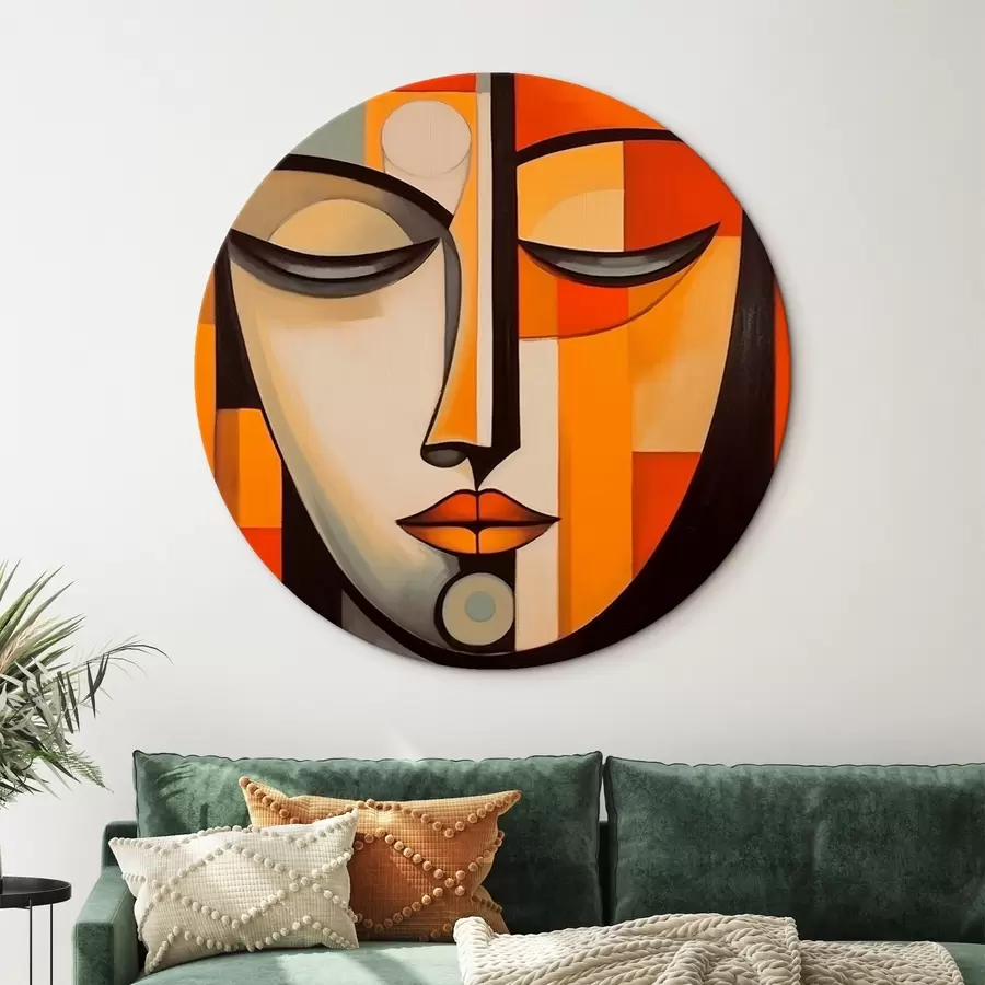 carta da parati Ritratto geometrico in stile modernista nr. r43412