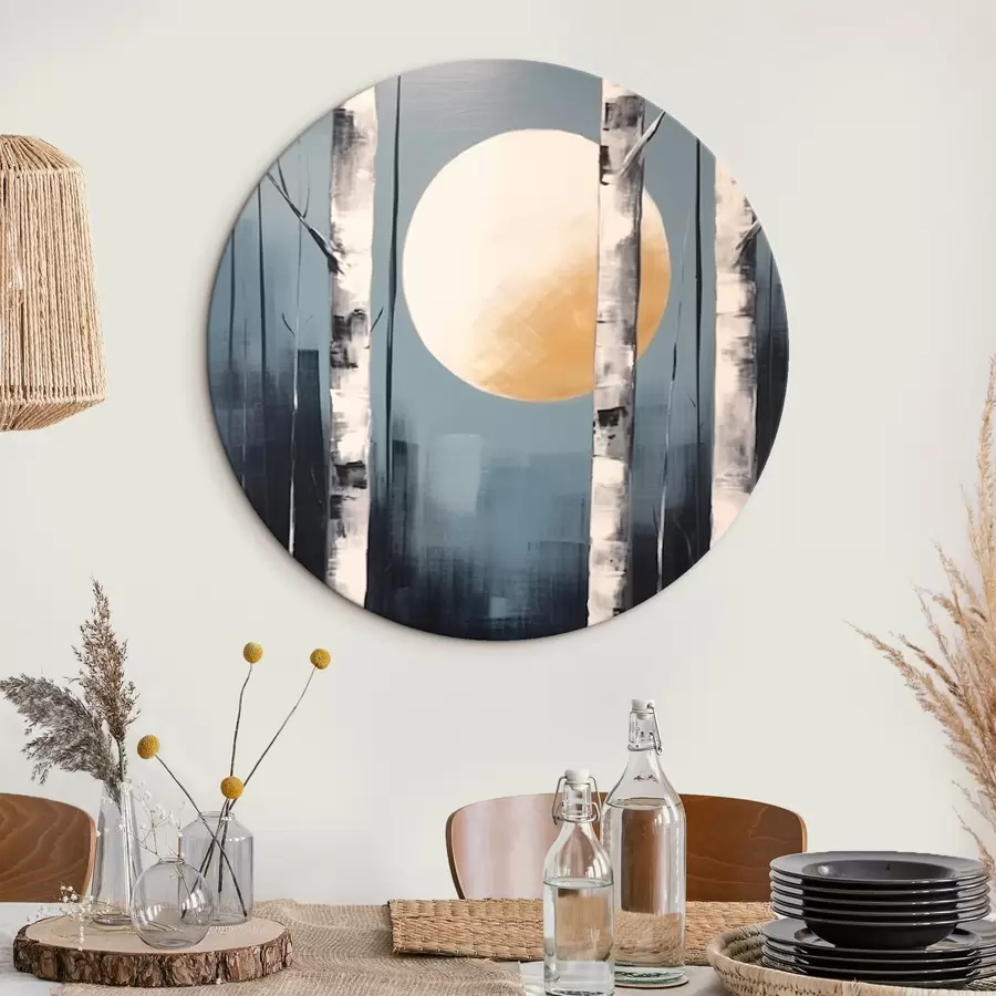 carta da parati Immagine grafica della foresta di betulle nr. r43413