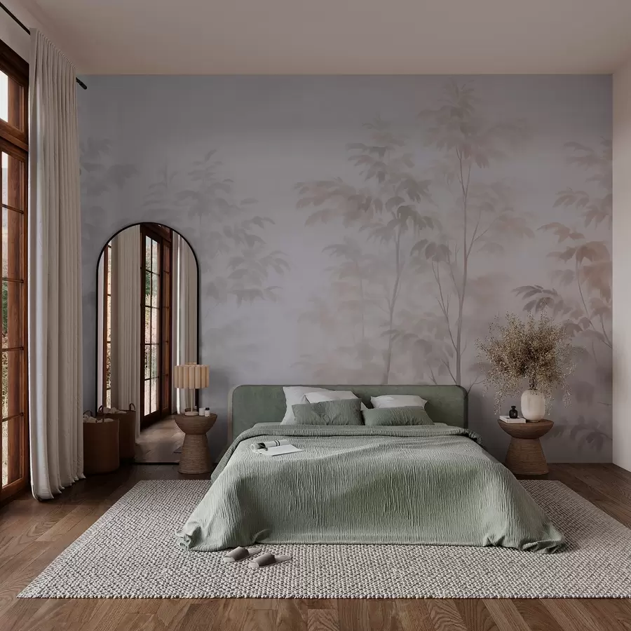 carta da parati Imitazione di alberi ad acquerello  nr. w03474v1