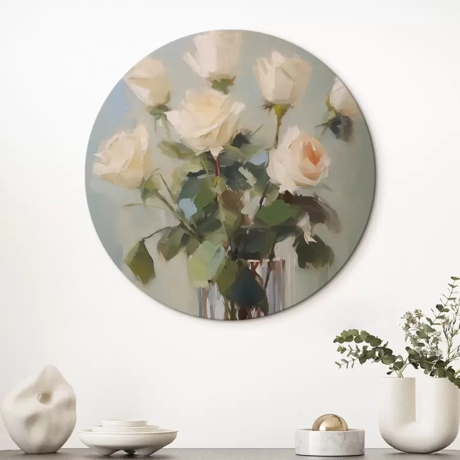 carta da parati Rose in un vaso di vetro imitazione pittura nr. r43432