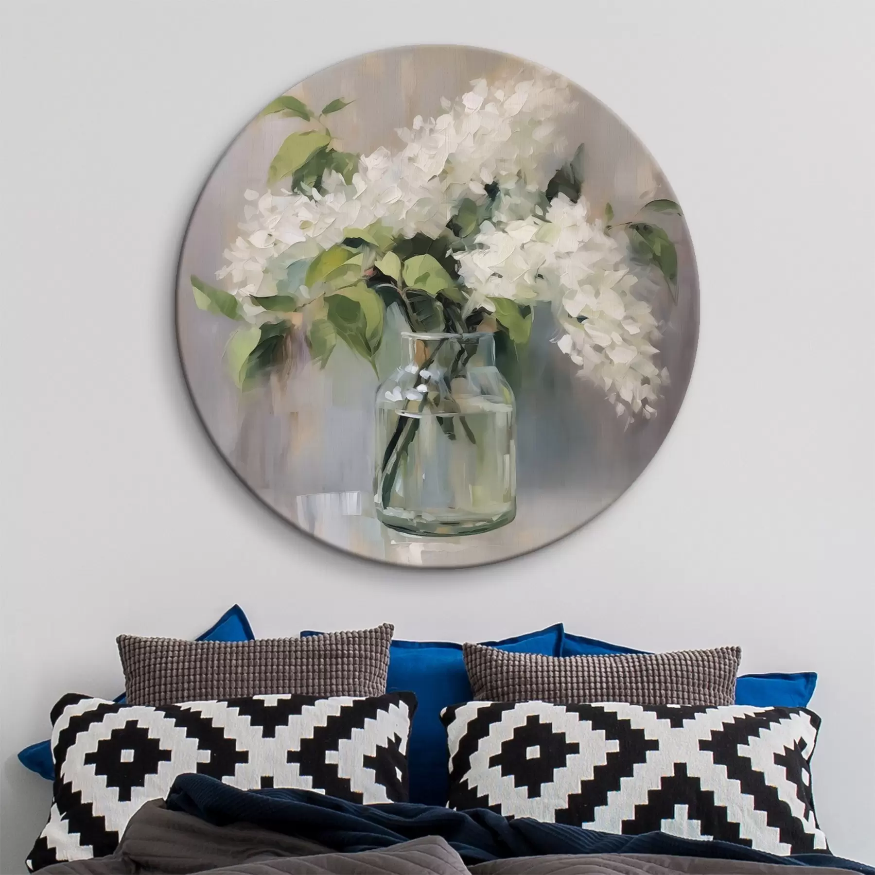 carta da parati Lillà bianco in vaso imitazione di un quadro nr. r43439