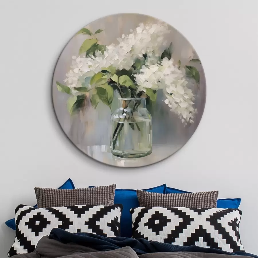 carta da parati Lillà bianco in vaso imitazione di un quadro nr. r43439