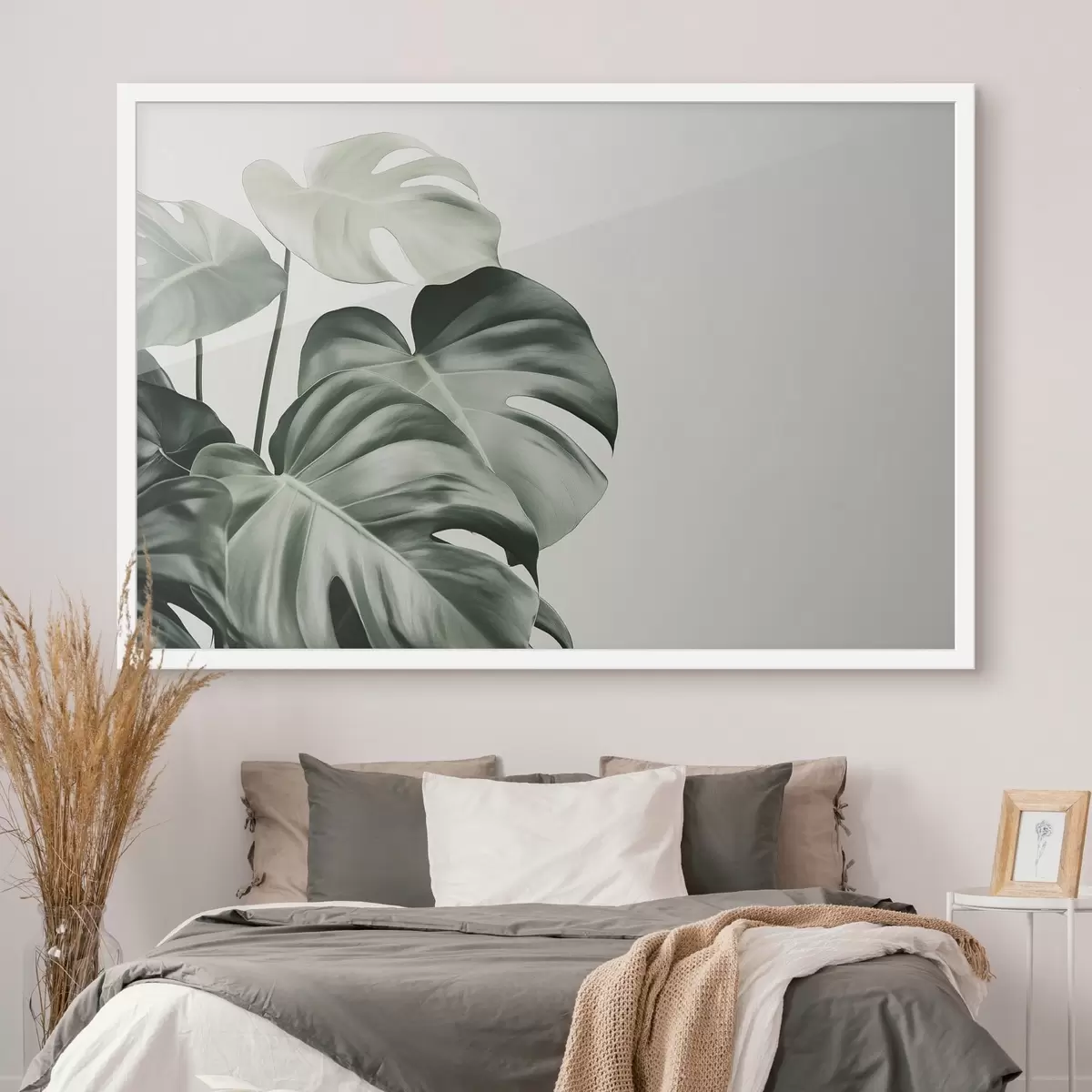Poster Foglie di palma tropicale, floreale, realismo, monstera f43508