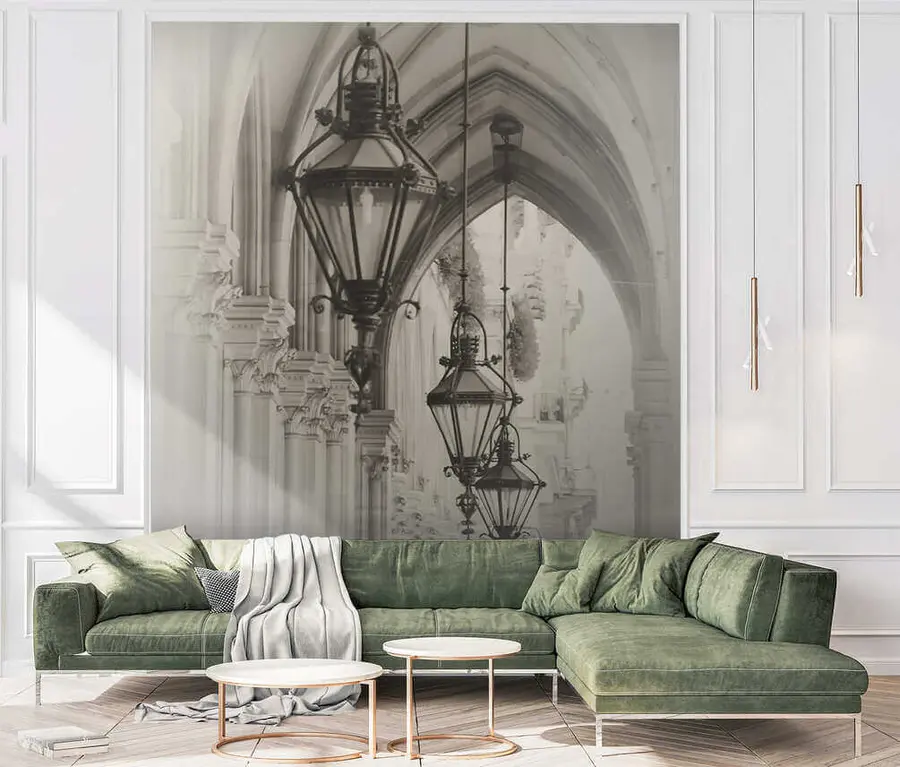 carta da parati Lampione stradale, lampione e art nr. u57433