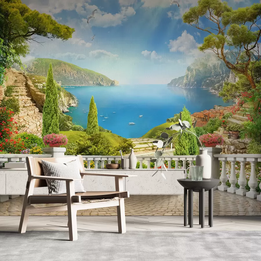 Carta da parati nature Cielo, nuvola e acqua 