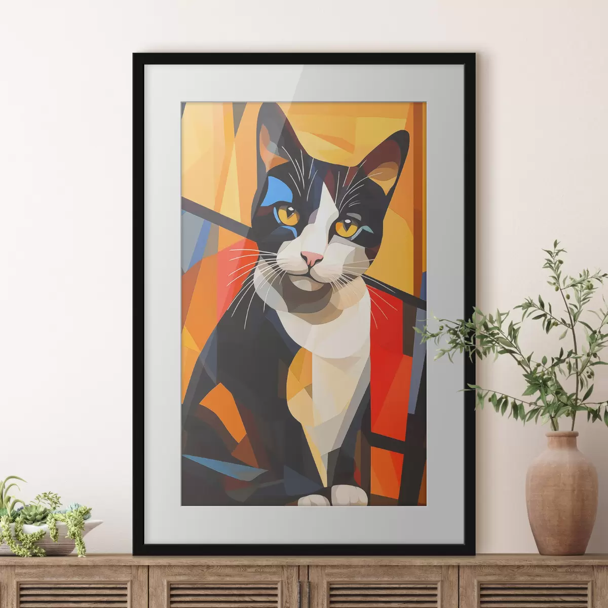 Poster Facce geometriche f43528