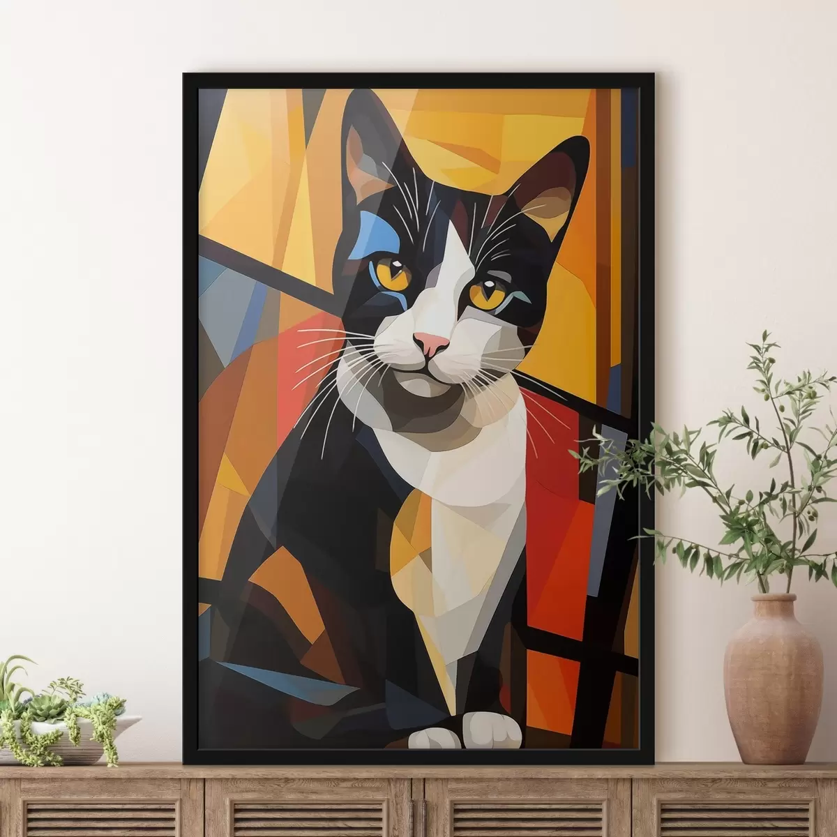 Poster Facce geometriche f43528