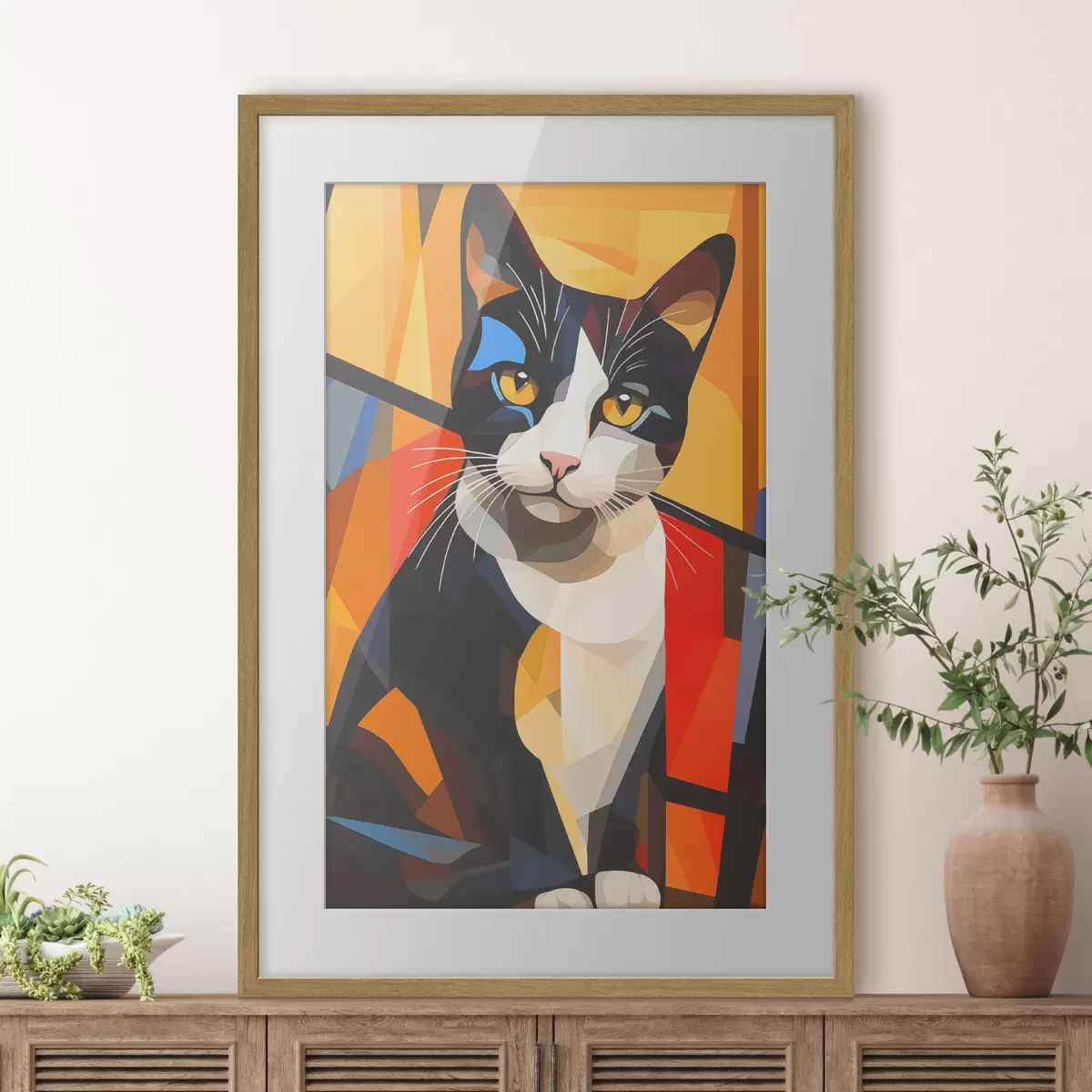 Poster Facce geometriche f43528