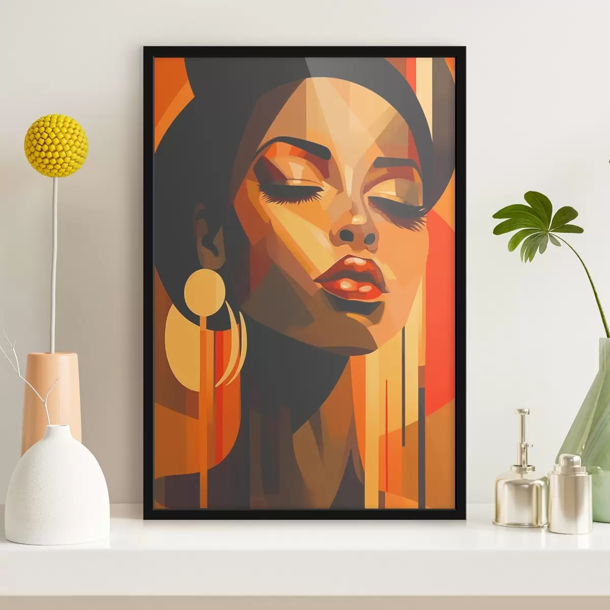 Poster Astrazione di due facce f43530