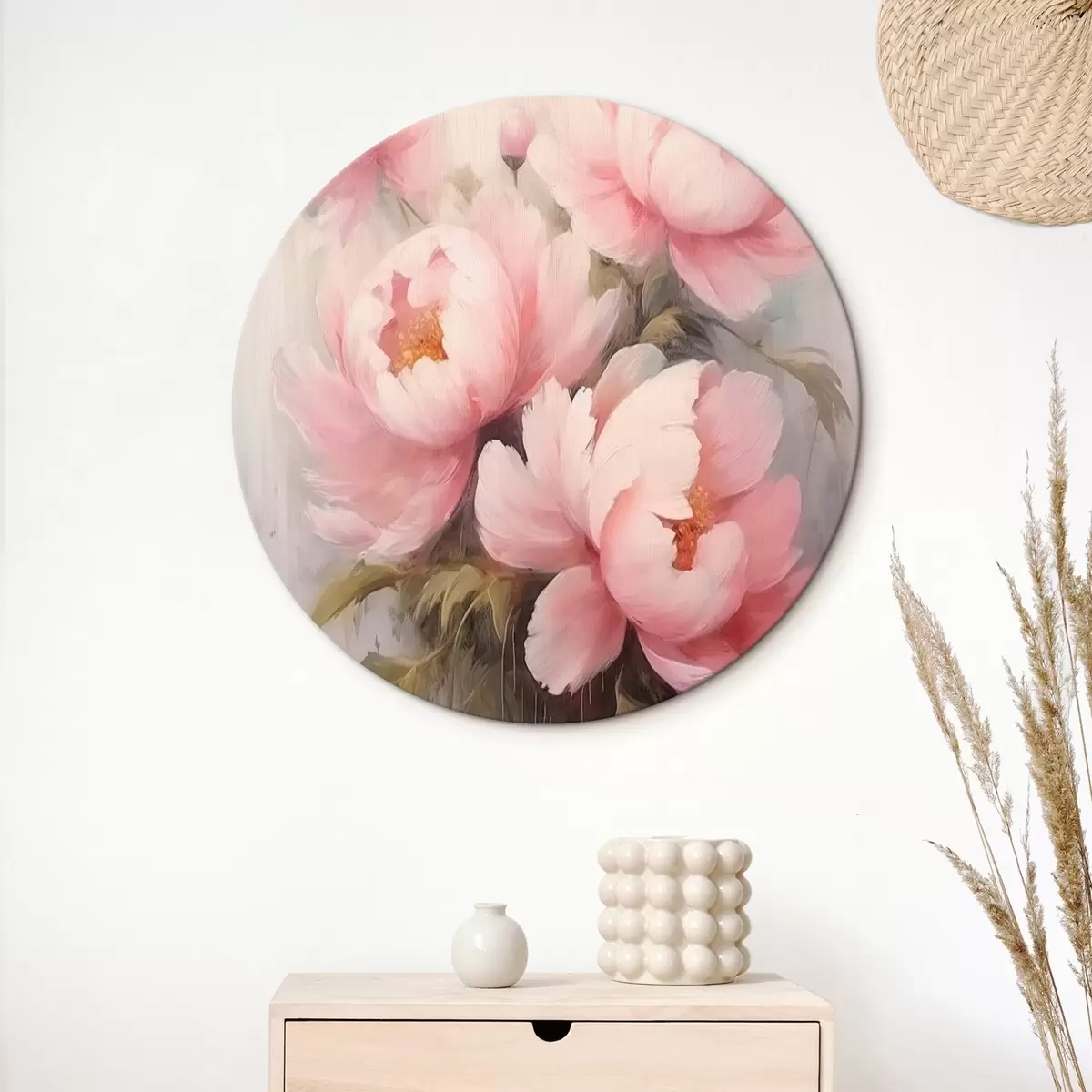 Quadri rotondi Peonie r43515