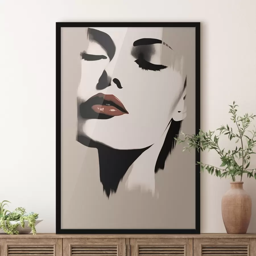 carta da parati Ritratto femminile minimalista nr. f43527