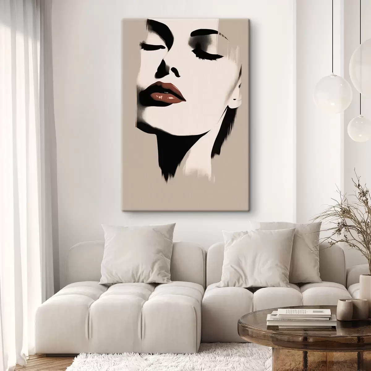 carta da parati Ritratto femminile minimalista nr. s43527