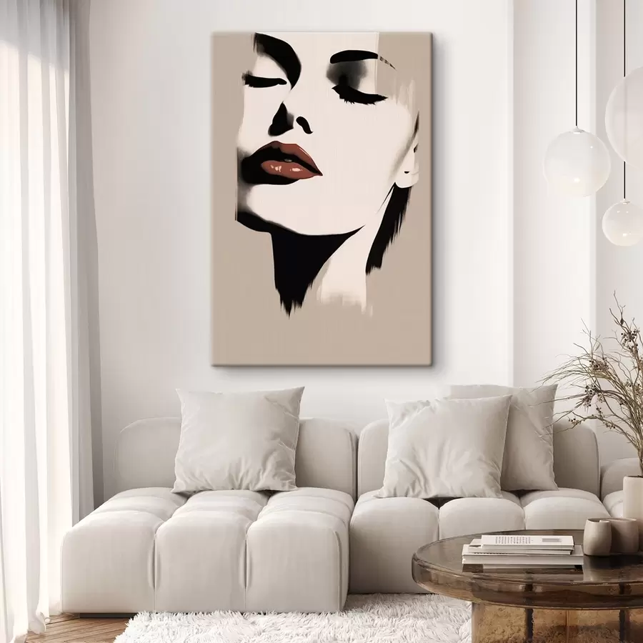 carta da parati Ritratto femminile minimalista nr. s43527