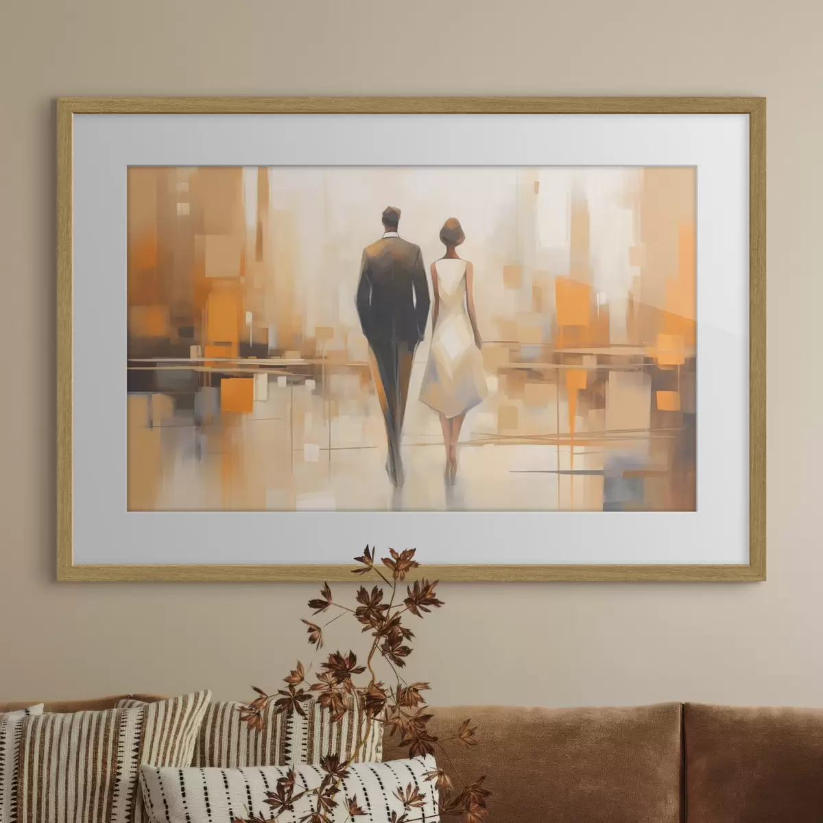 Poster Città e abbraccio f43516