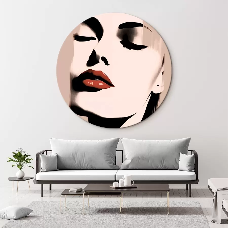 carta da parati Ritratto femminile minimalista nr. r43527