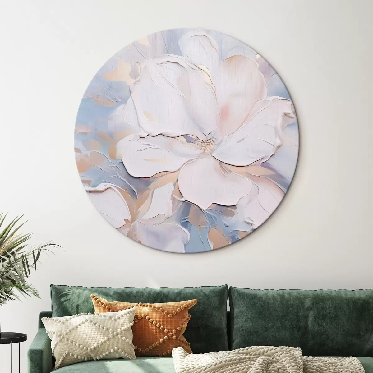 Quadri rotondi Fiore etereo r43577