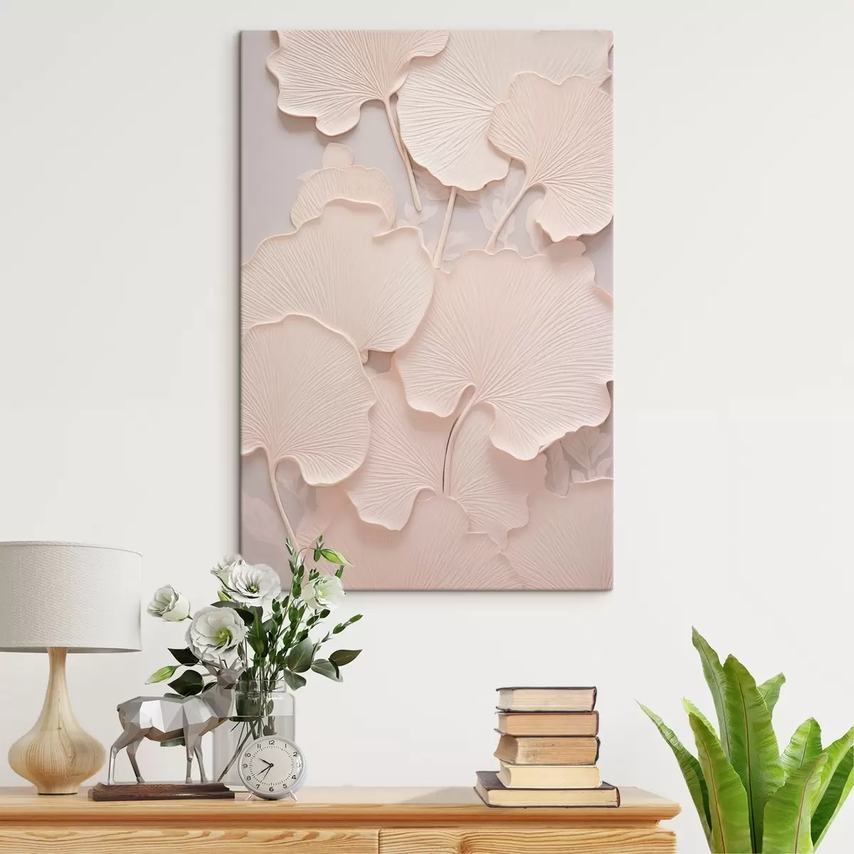 carta da parati Foglie delicate di Ginkgo nr. s43571