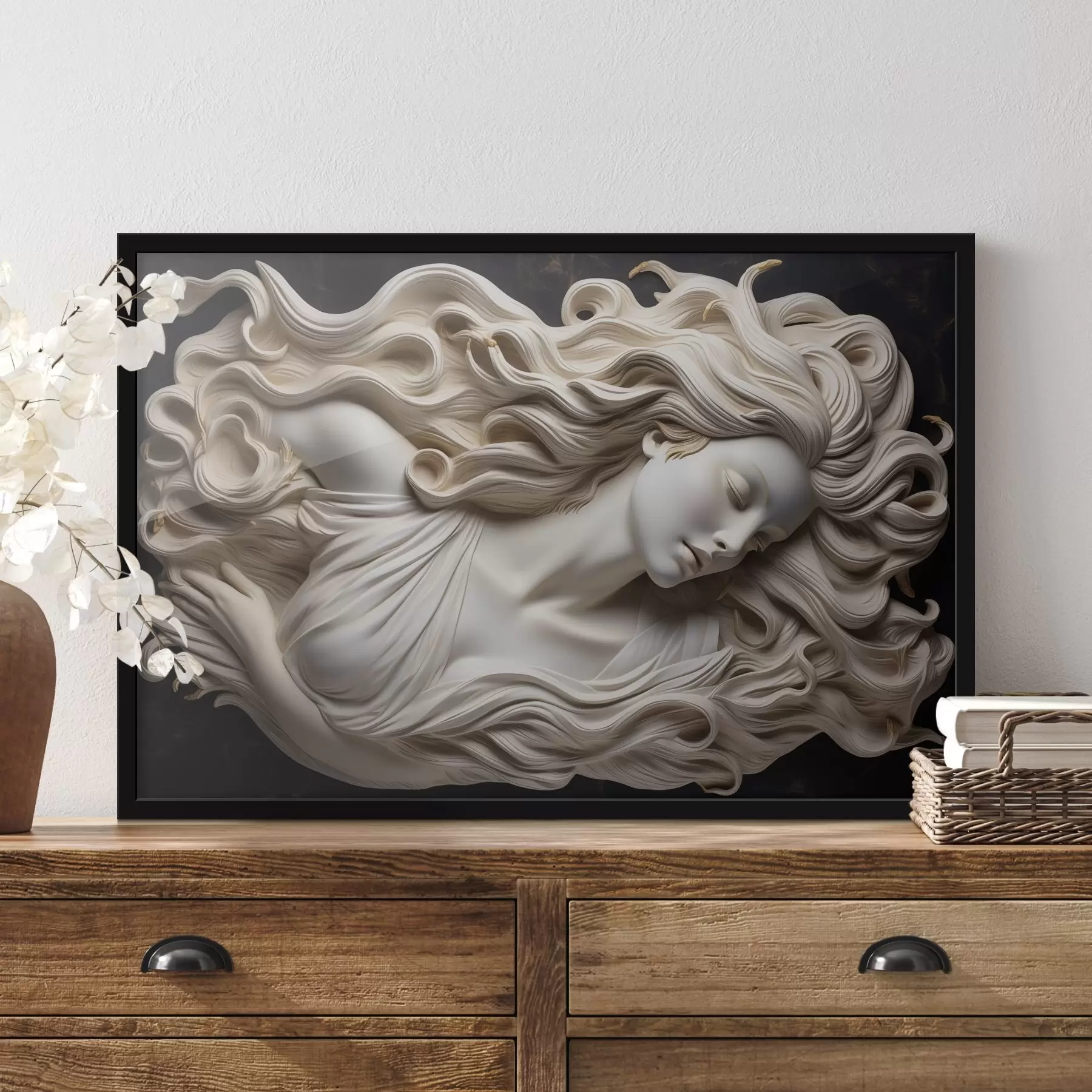 carta da parati Bassorilievo simulato di una donna nr. f43546