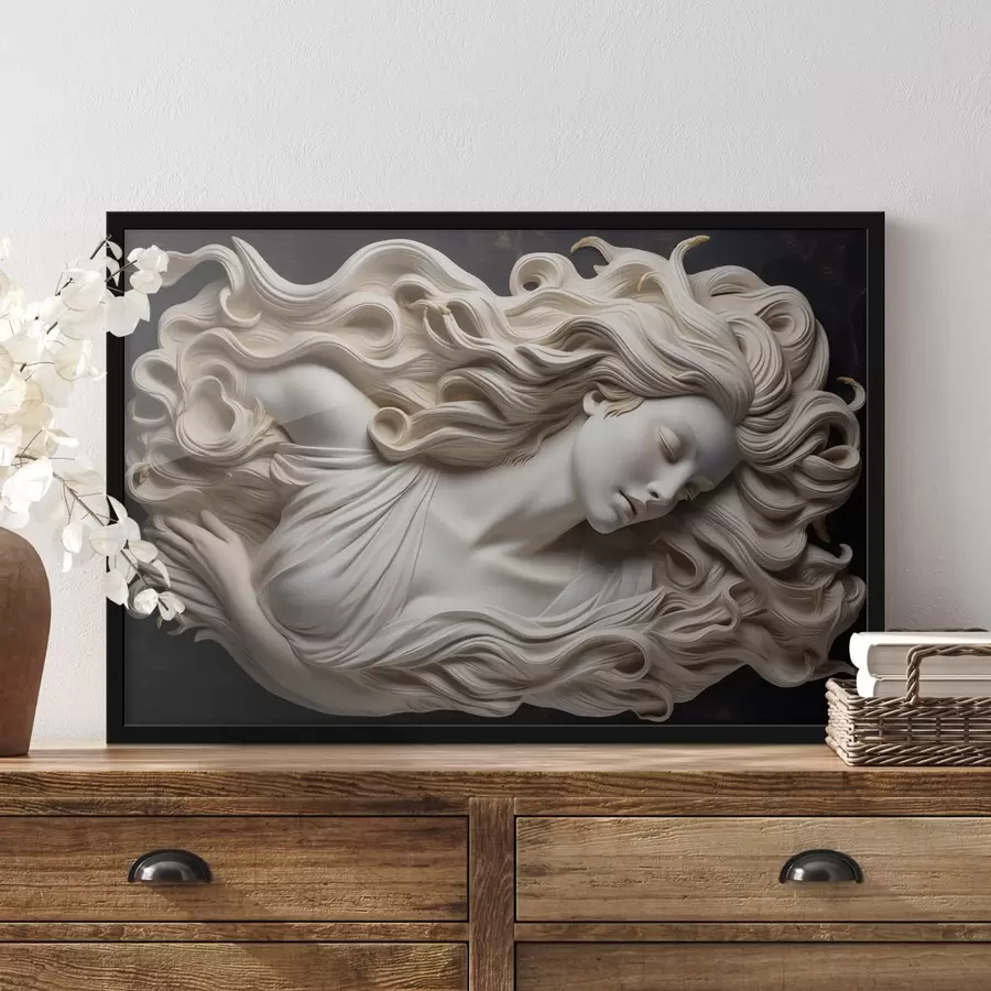 carta da parati Bassorilievo simulato di una donna nr. f43546