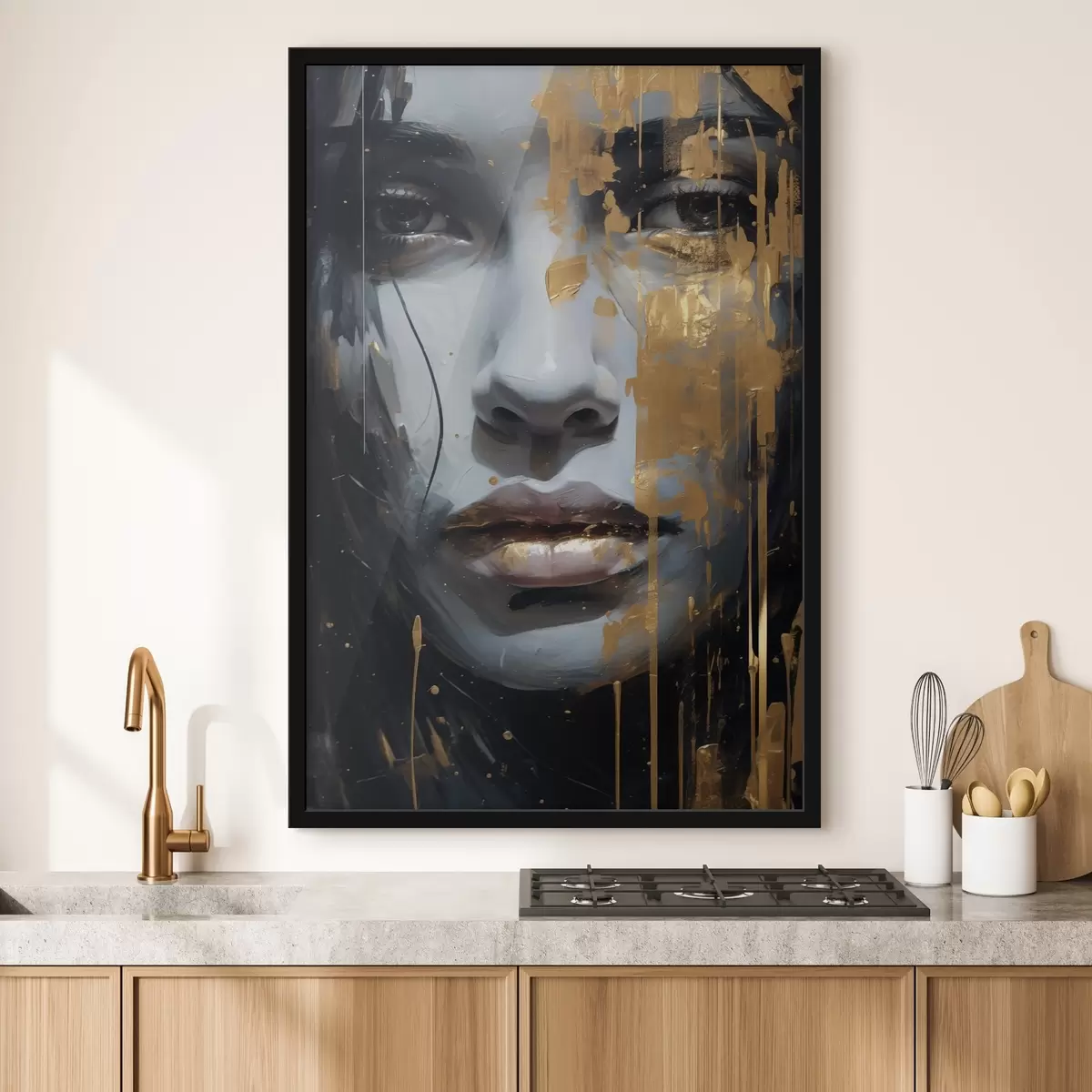 Poster Enigmatico volto dipinto f43572