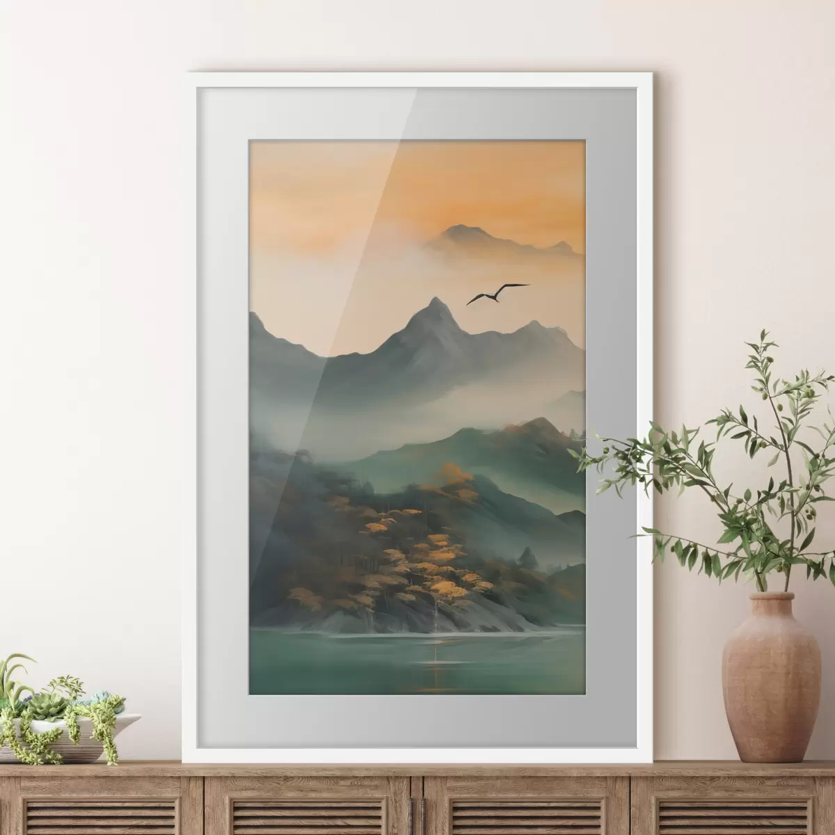 Poster Alba della montagna mistica f43588