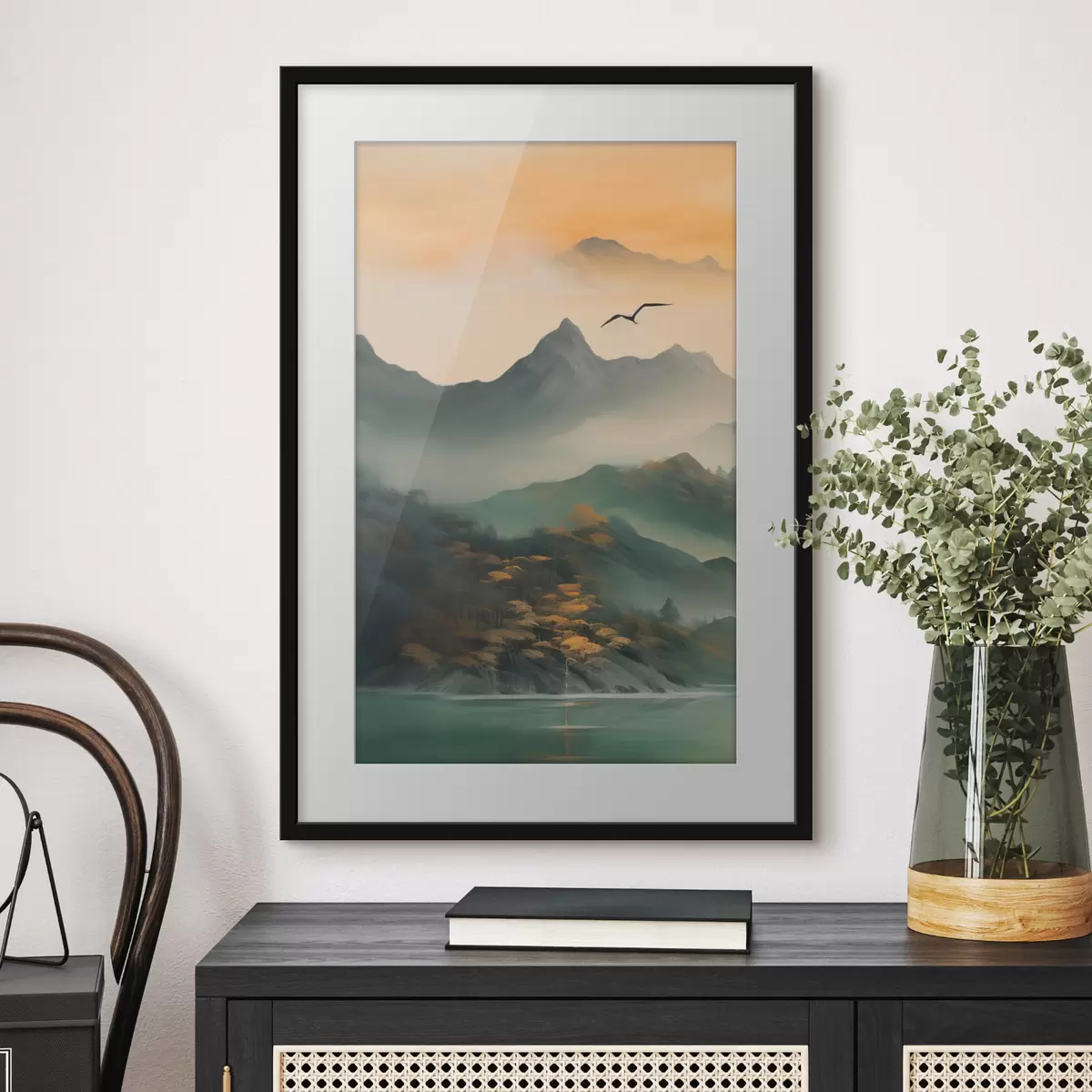 Poster Alba della montagna mistica f43588
