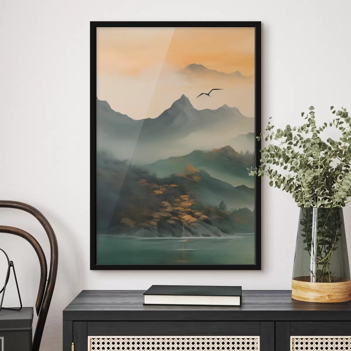 Poster Alba della montagna mistica f43588