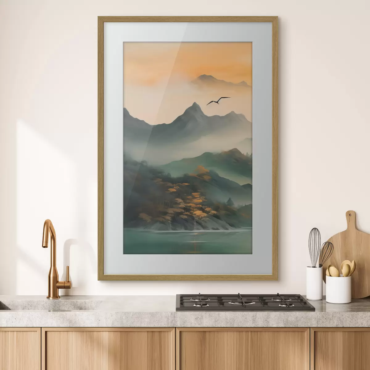Poster Alba della montagna mistica f43588
