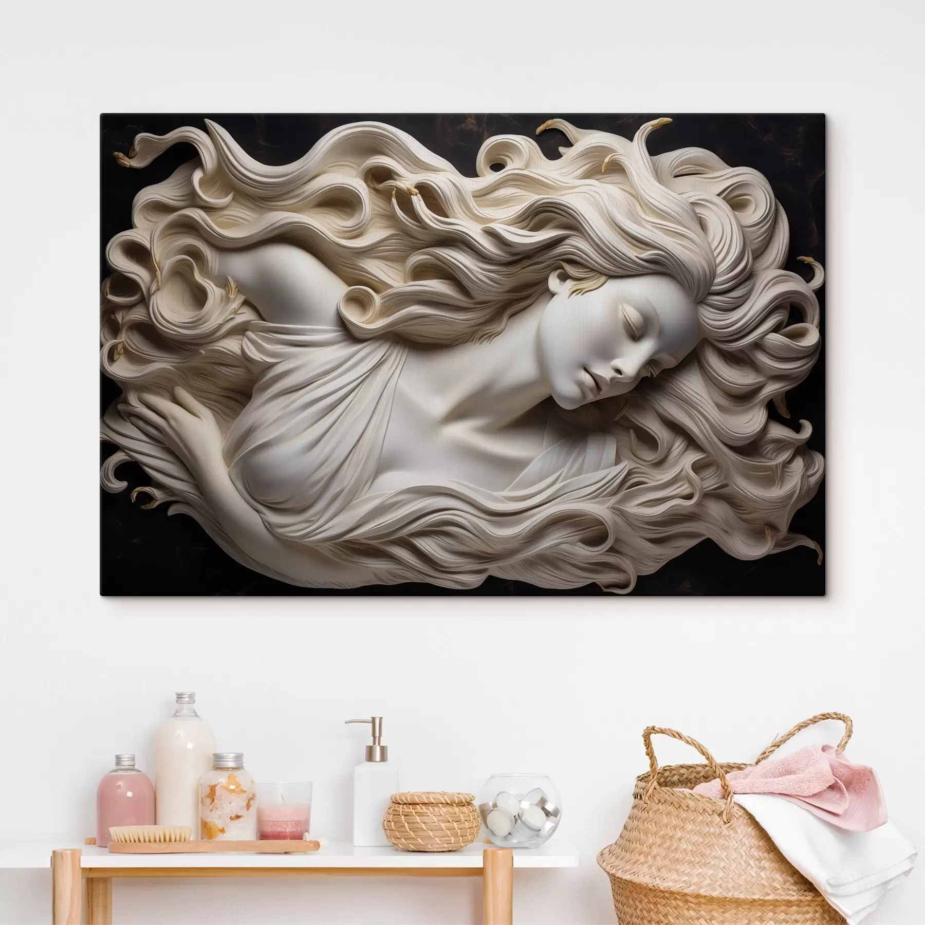 carta da parati Bassorilievo simulato di una donna nr. s43546