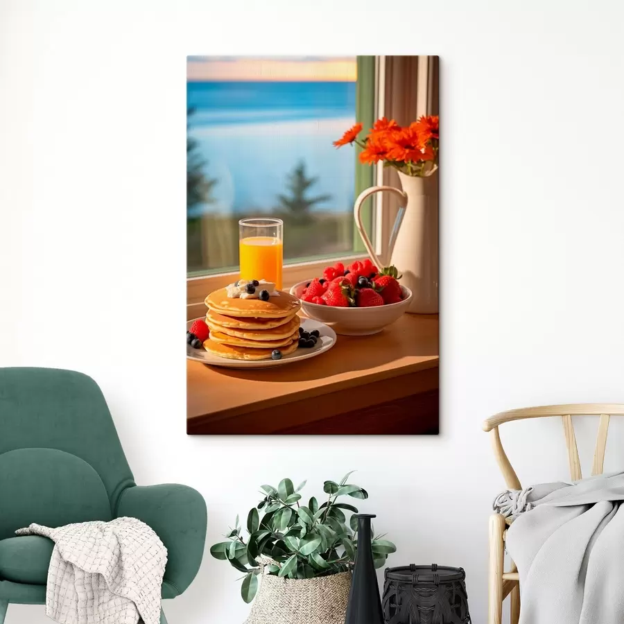 carta da parati Accogliente colazione davanti alla finestra nr. s43570