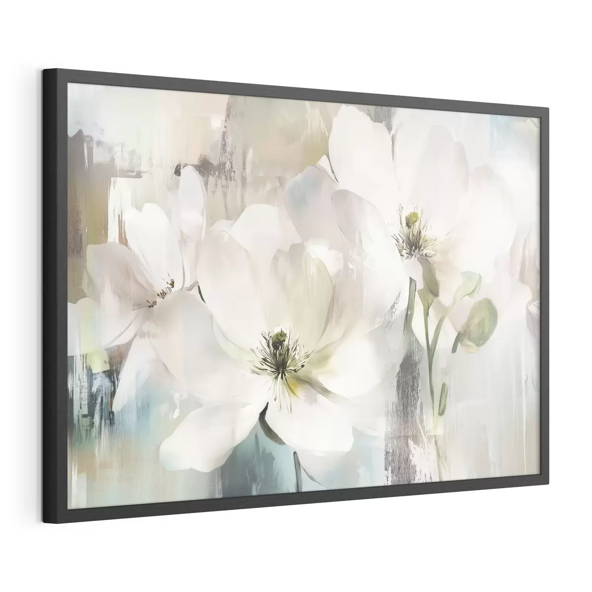 Poster Pausa di fiori bianchi f43903