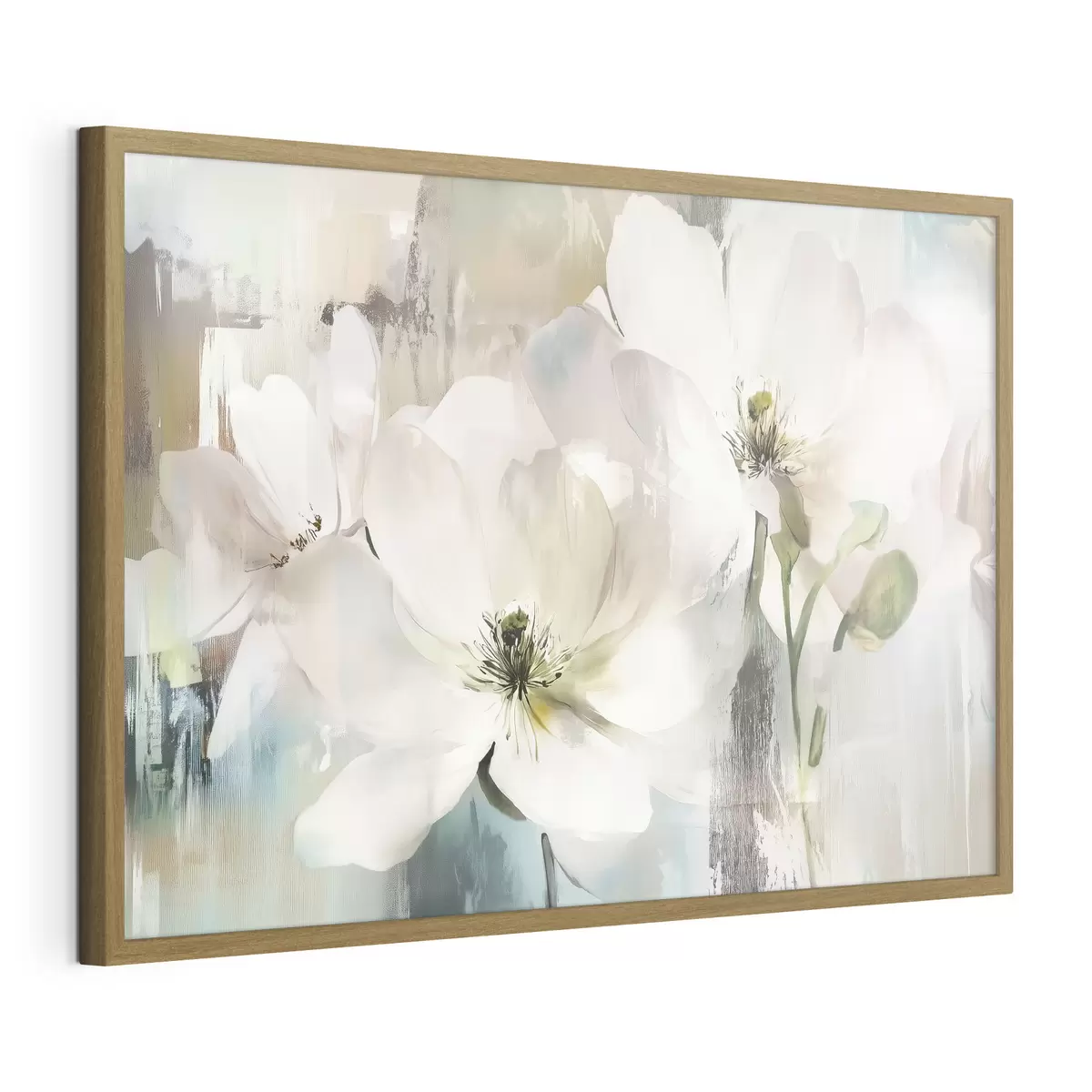 Poster Pausa di fiori bianchi f43903