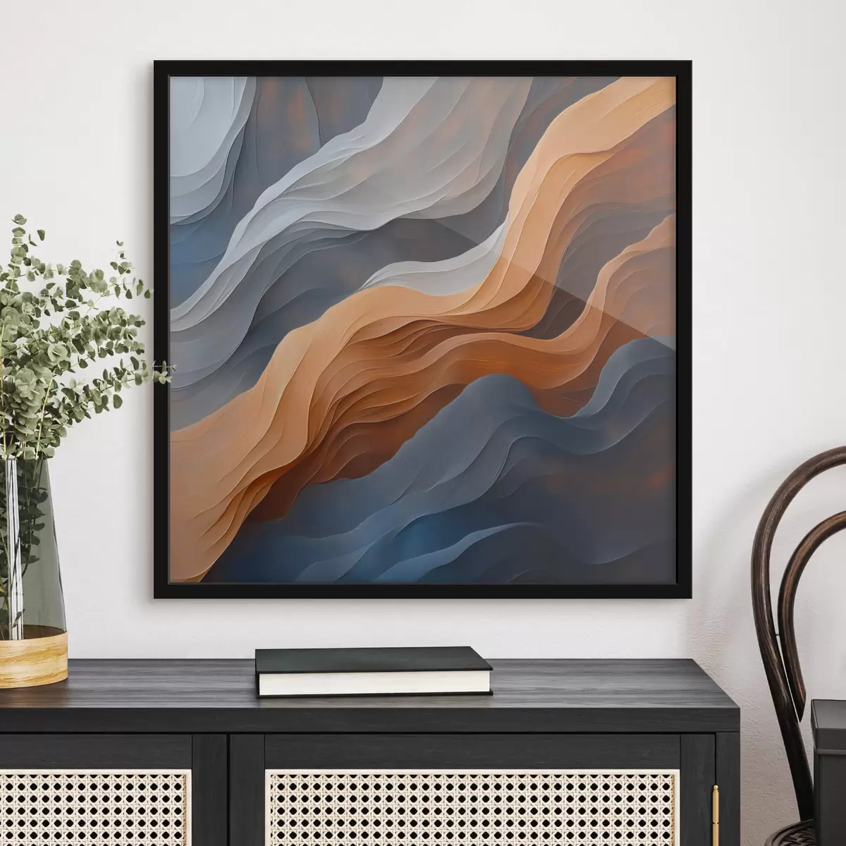 Poster Astrazione con le onde f43000