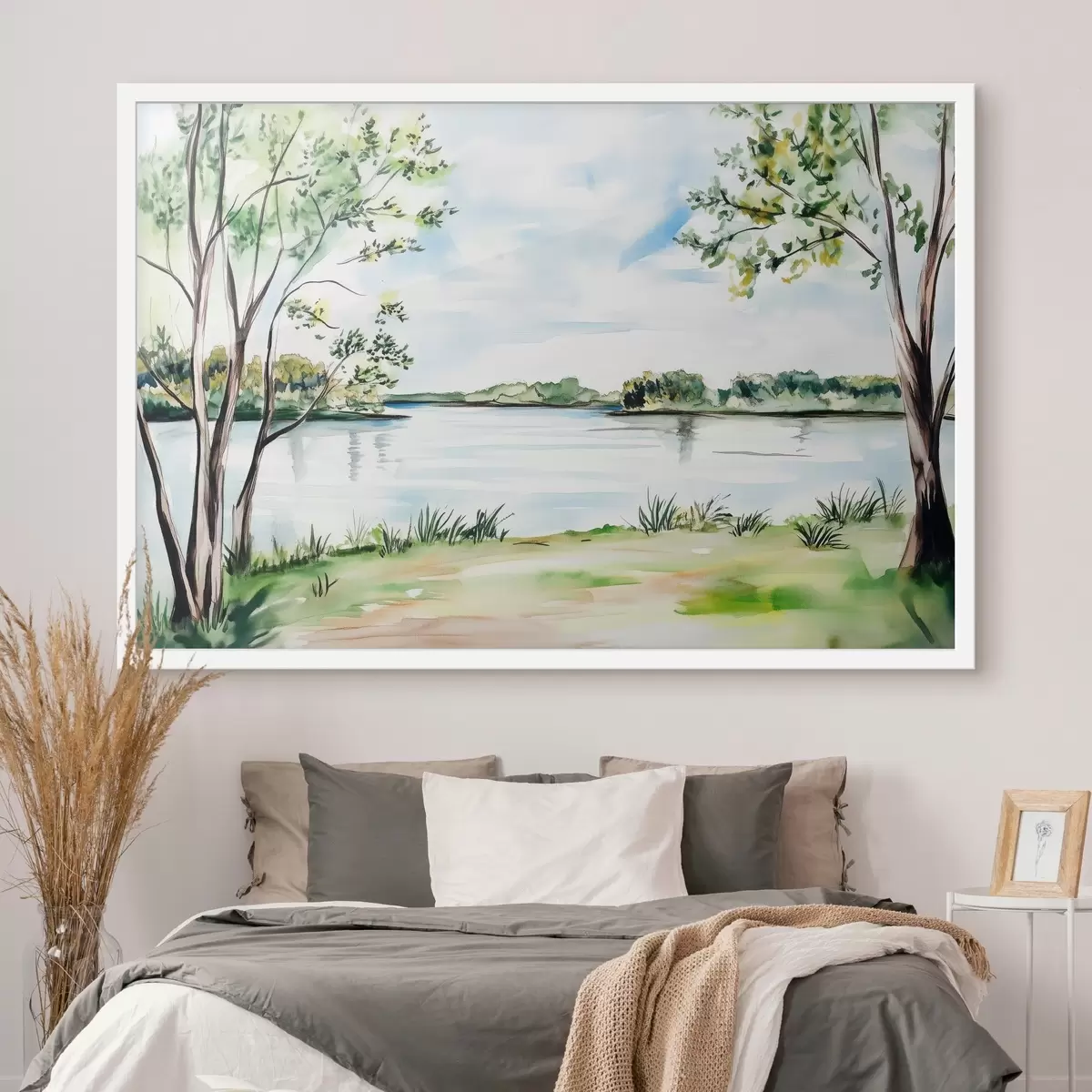 Poster Alberi in riva al lago f43921