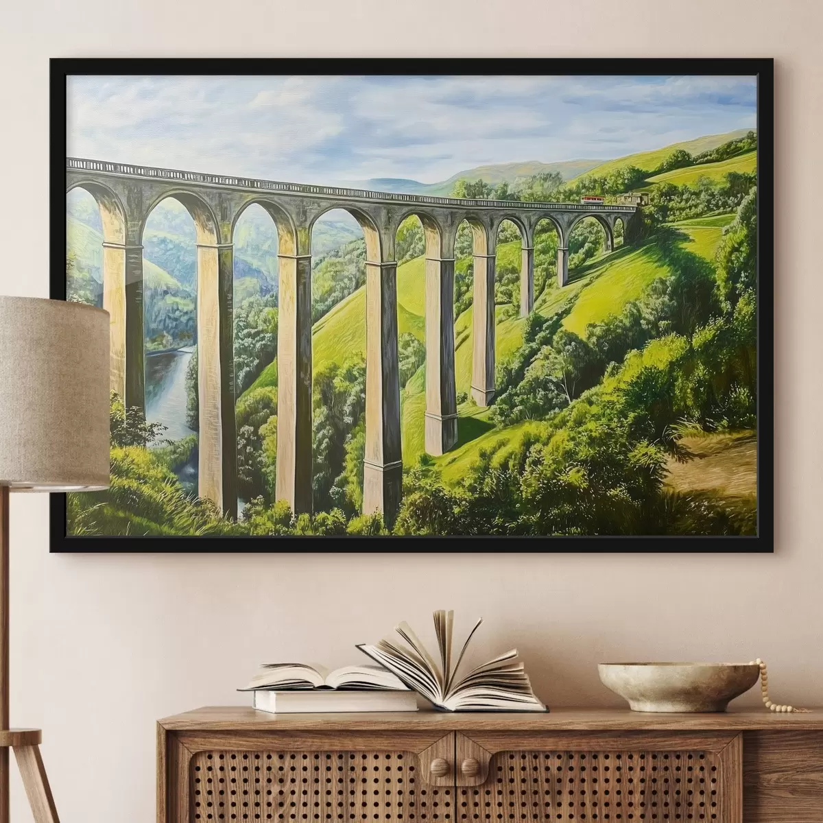 Poster Vecchio ponte in montagna f43920