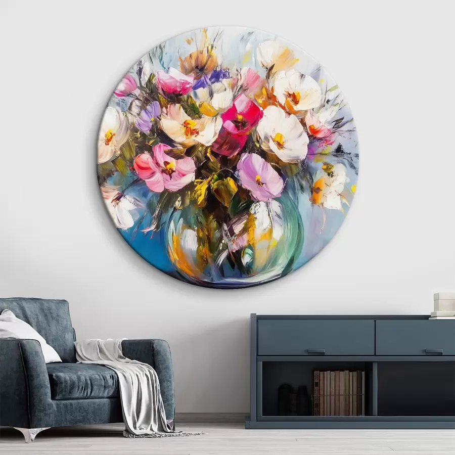 carta da parati Delicato bouquet in stile pittura ad olio nr. r43913