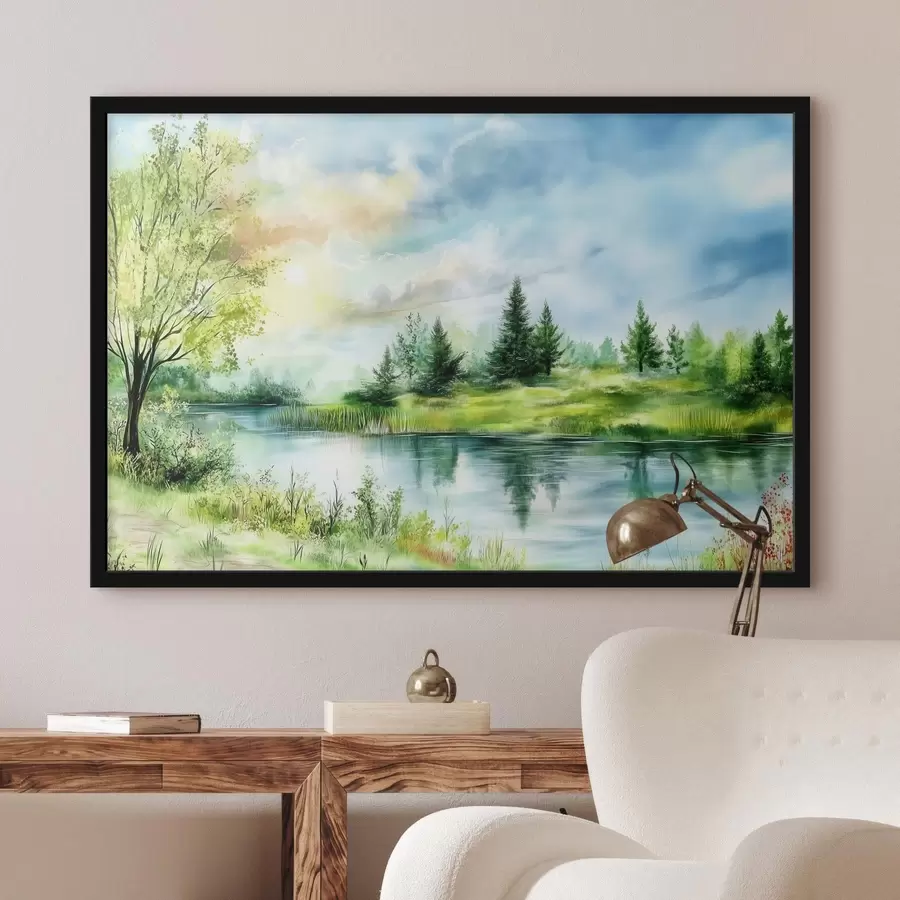 carta da parati Bella vista sul lago nr. f43923