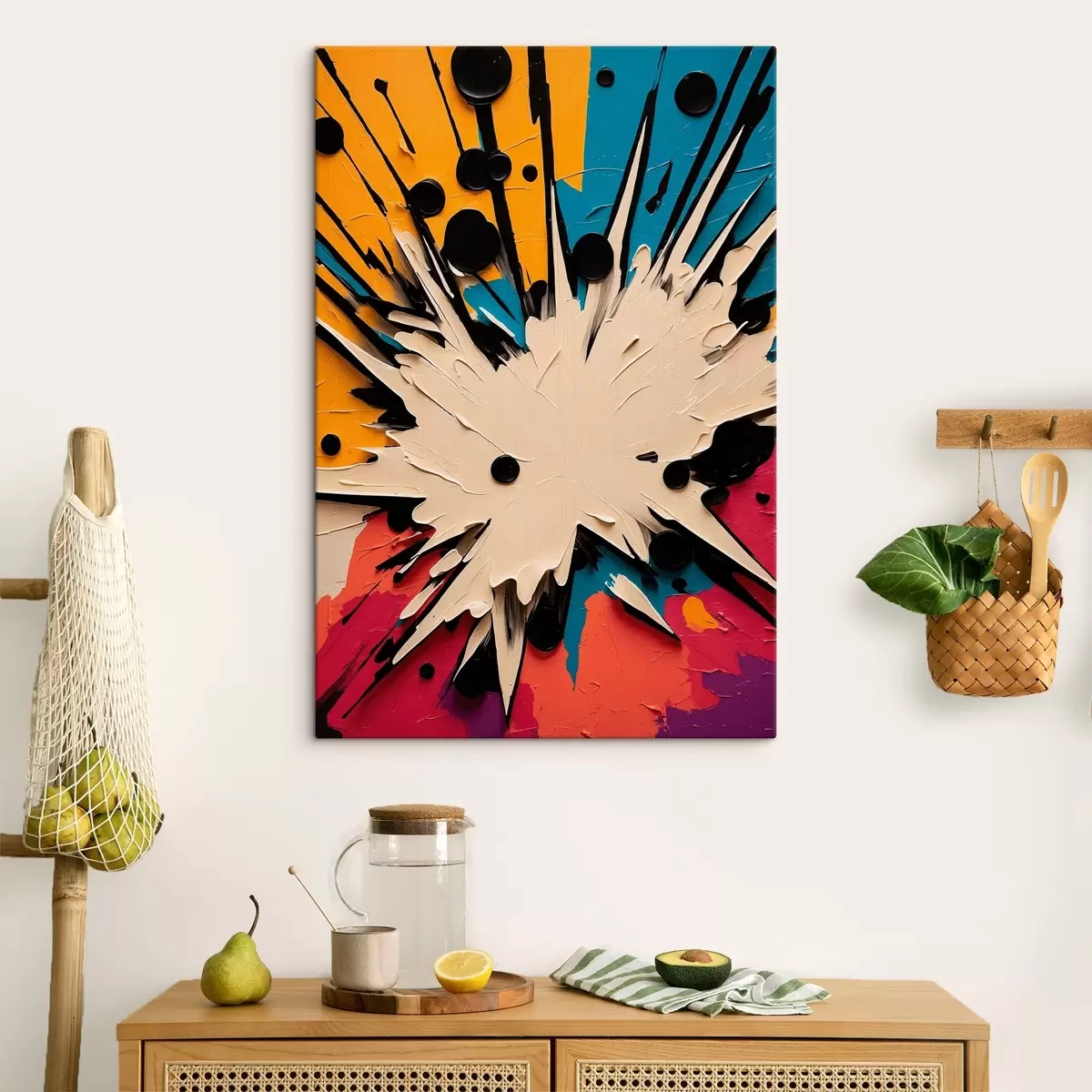 carta da parati Esplosione in stile pittura ad olio nr. s43445