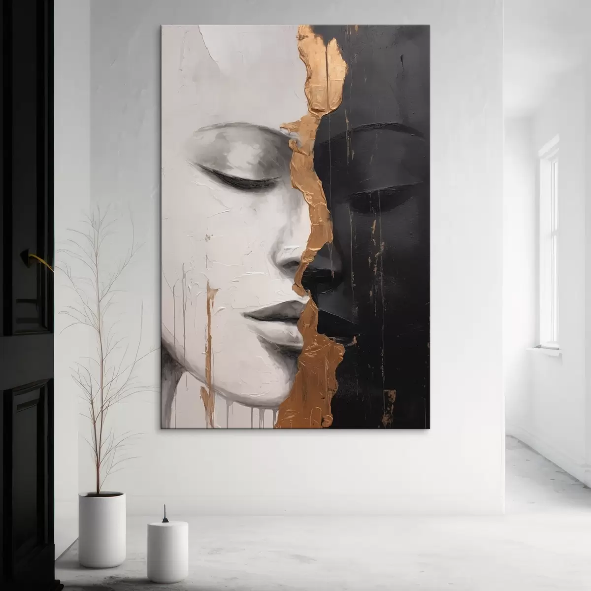 carta da parati Volti in bianco e nero nr. s43471