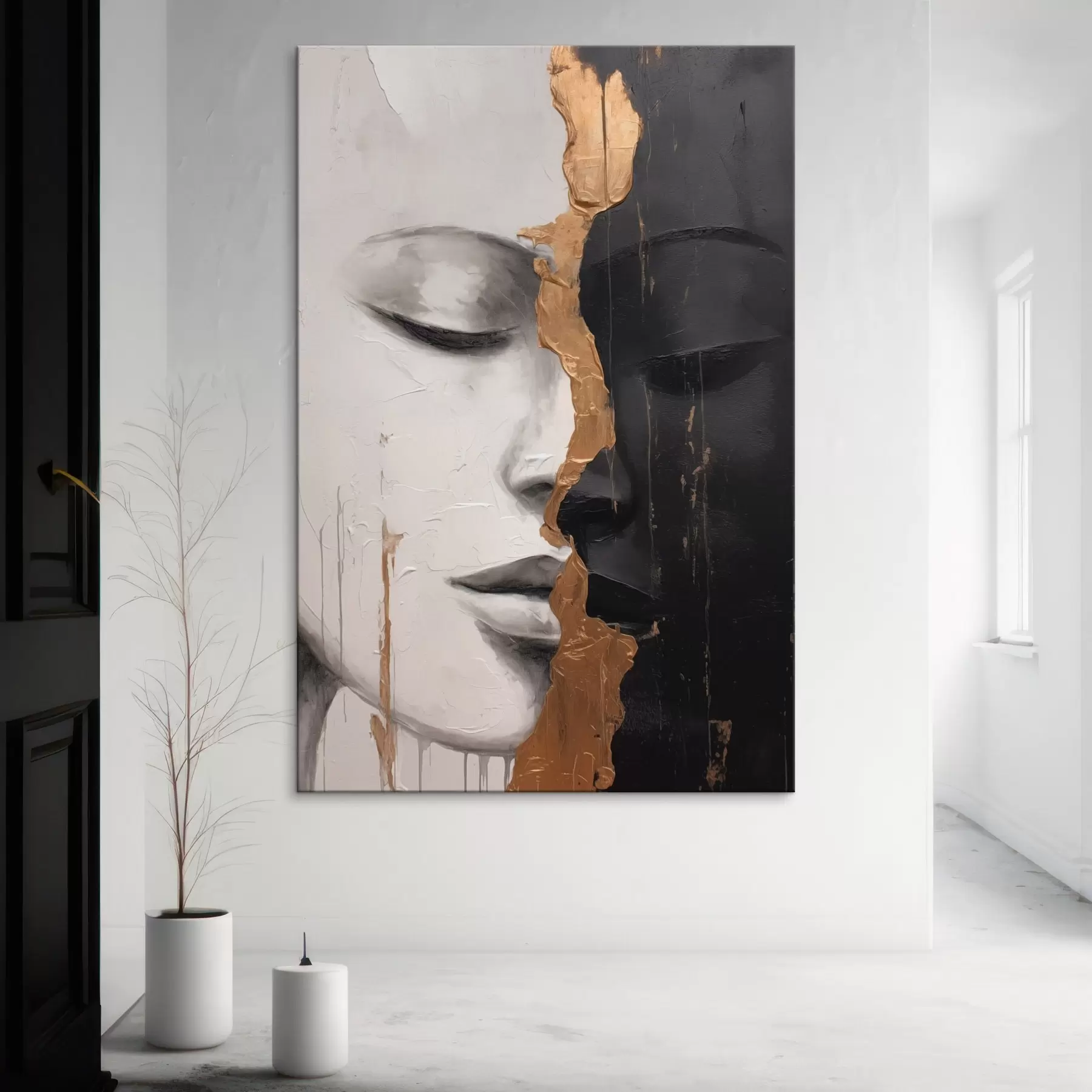 carta da parati Volti in bianco e nero nr. s43471