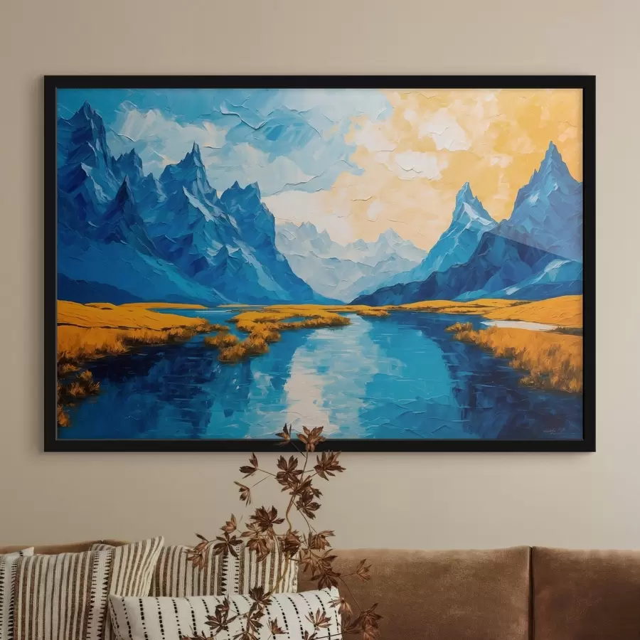 carta da parati Lago in montagna nr. f43449