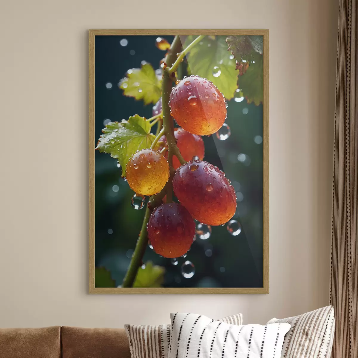 Poster Uva con gocce di rugiada f43872