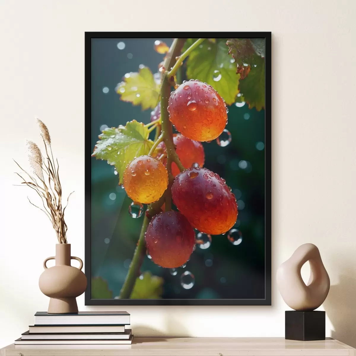 Poster Uva con gocce di rugiada f43872