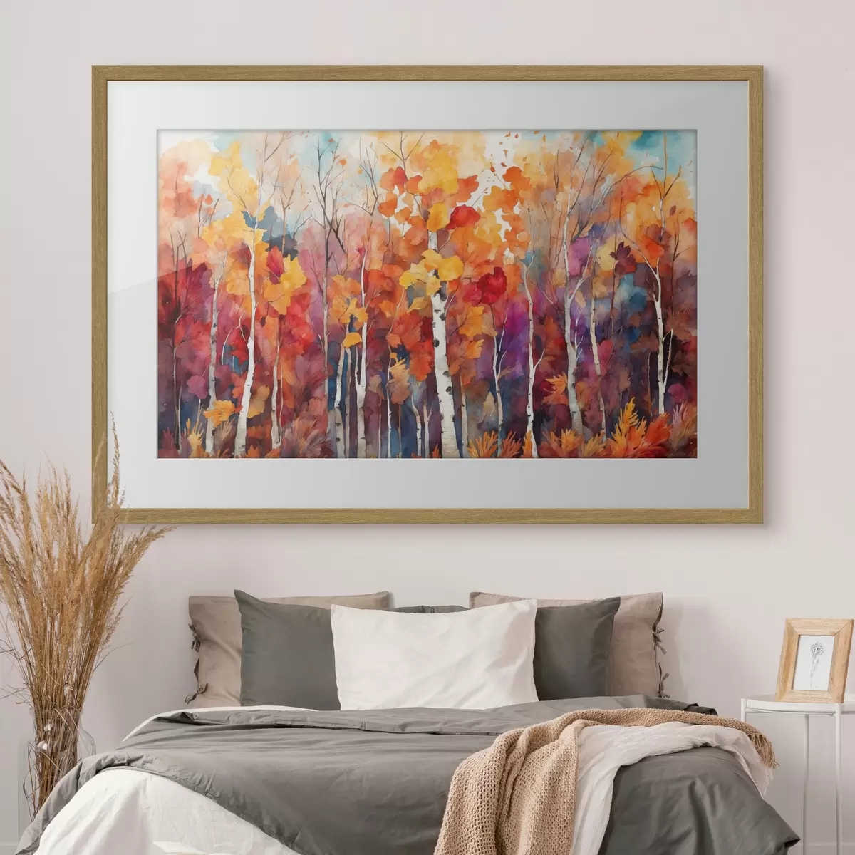 Poster Passeggiata tra betulle f43447