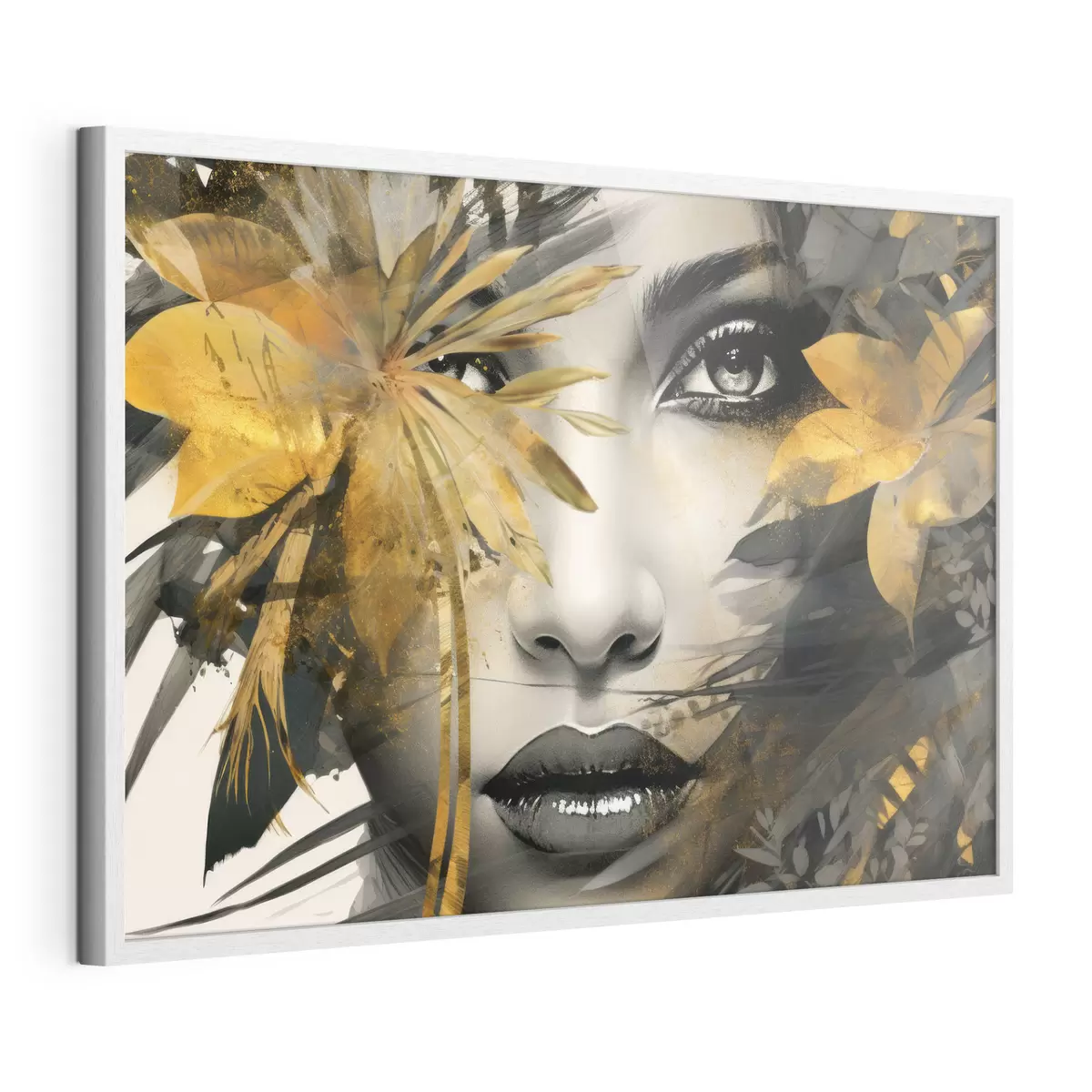Poster Volto di ragazza in stile dipinto a mano f43469