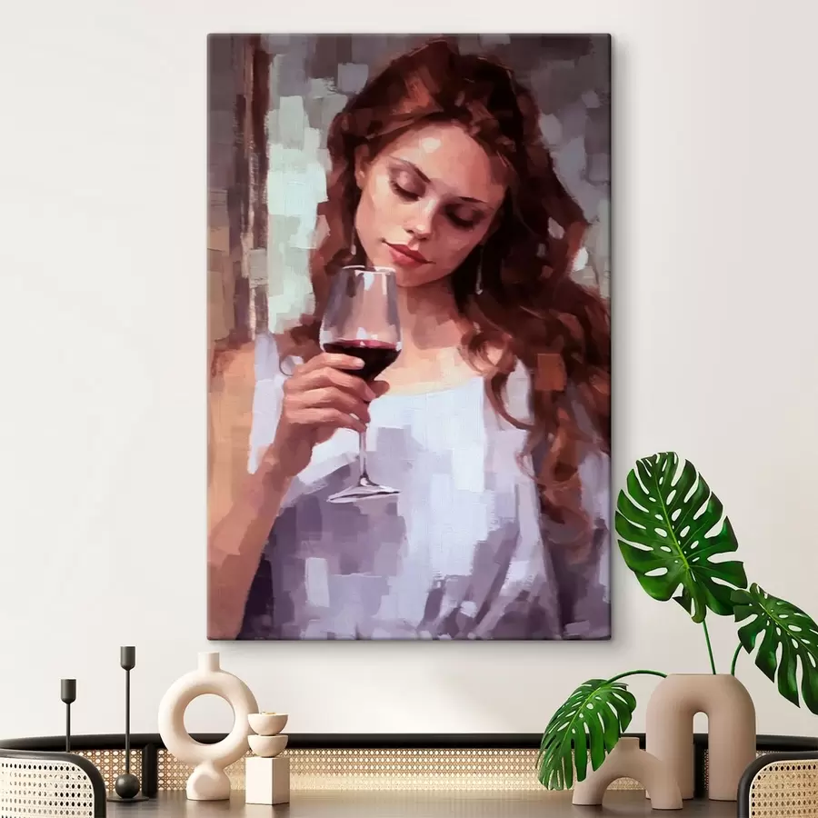 carta da parati Ragazza con vino nr. s43936