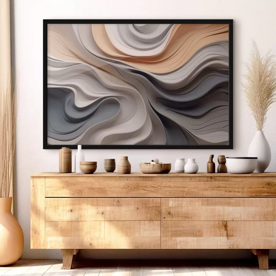 carta da parati Elegante astrazione di onde nr. f43234