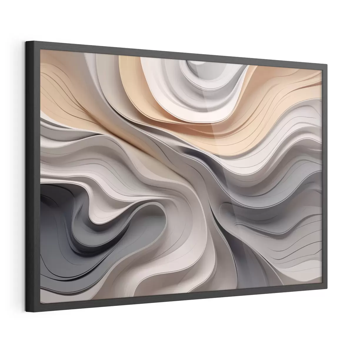 Poster Elegante astrazione di onde f43234