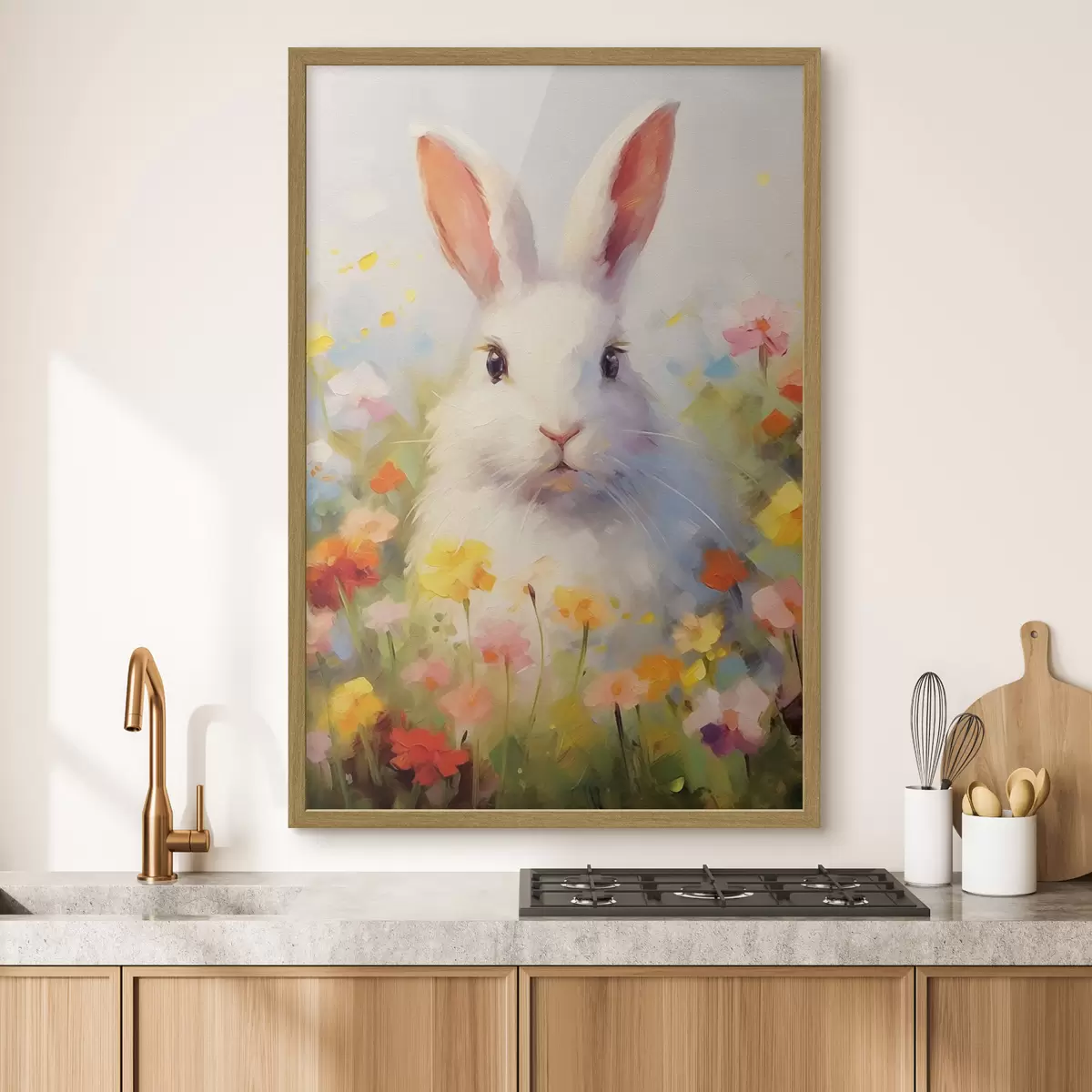 Poster Coniglio bianco f43239