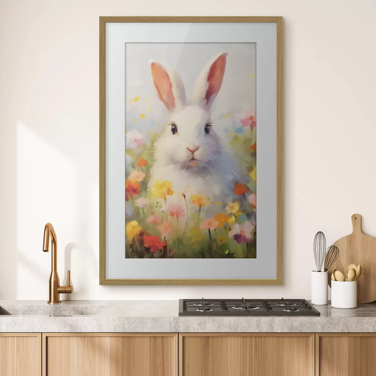 Poster Coniglio bianco f43239